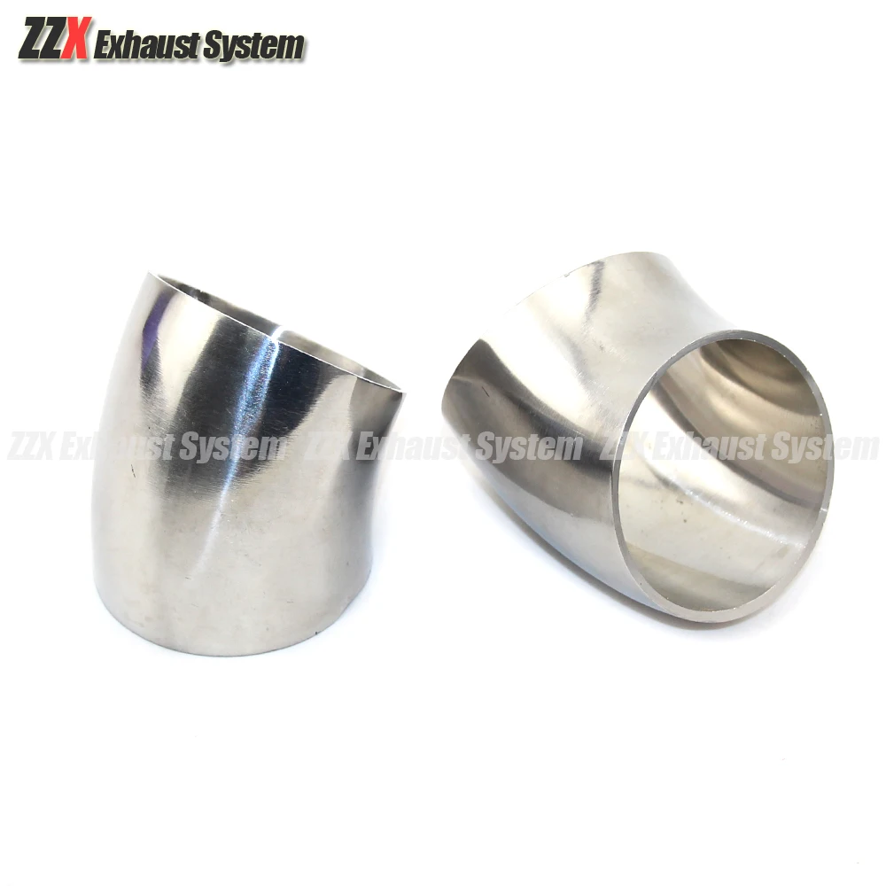304 Stainless steel 45 degree elbow Flange OD 19/22/25/28/32/34/38/40/42/45/48/51/52/53mm for automobile exhaust pipe connection pipe fitting welding elbow fittings welded elbow welding pipe fittings round pipe fitting