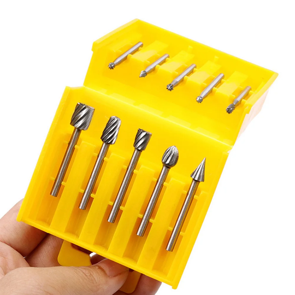 Carving Tools HSS Router Burrs Model Making Soft Materials Processing Suitable For Rotary Tools Various Job Applications