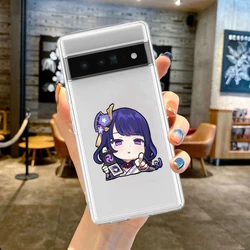 Kawaii Cartoon Genshin Impact Soft Phone Case Cover - Pixel 9 Pro (B1)