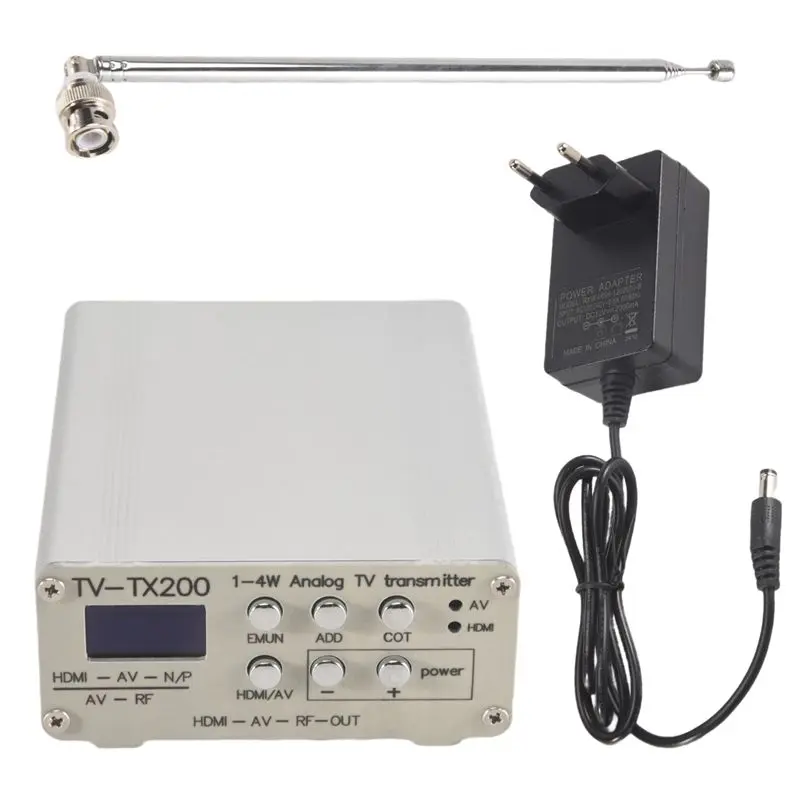 A42T-TV-TX200 VHF/UHF 아날로그 TV 송신기 지원 HD/AV 입력..