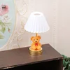 1:12 Dollhouse Miniature LED Light Cute Bear Table Lamp Home Lighting Model Furniture Decor Toy Doll House Accessories 3