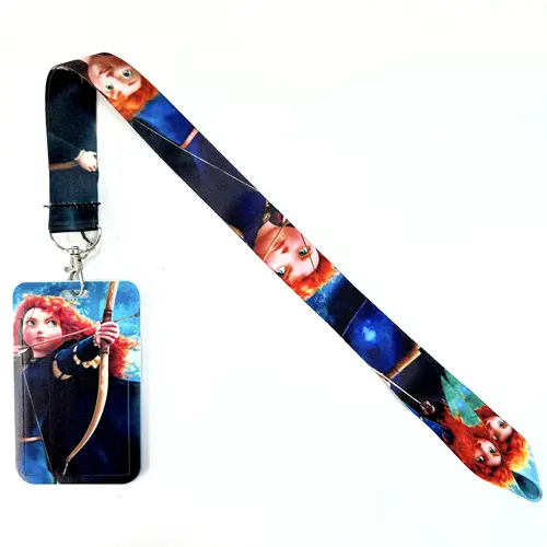 Disney's Credential Holder Mickey Mouse Lanyard Bear Phone Rope ID Card Badge Holder Princess Neck Strap Cartoon Keychain Gift - Image 7