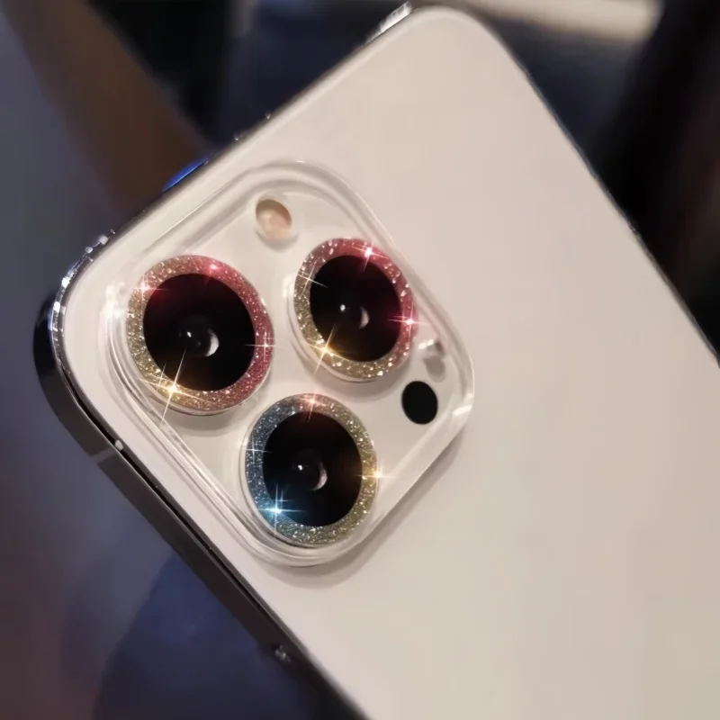 Luxury Glitter Full Cover Camera Protector with Lens Guard