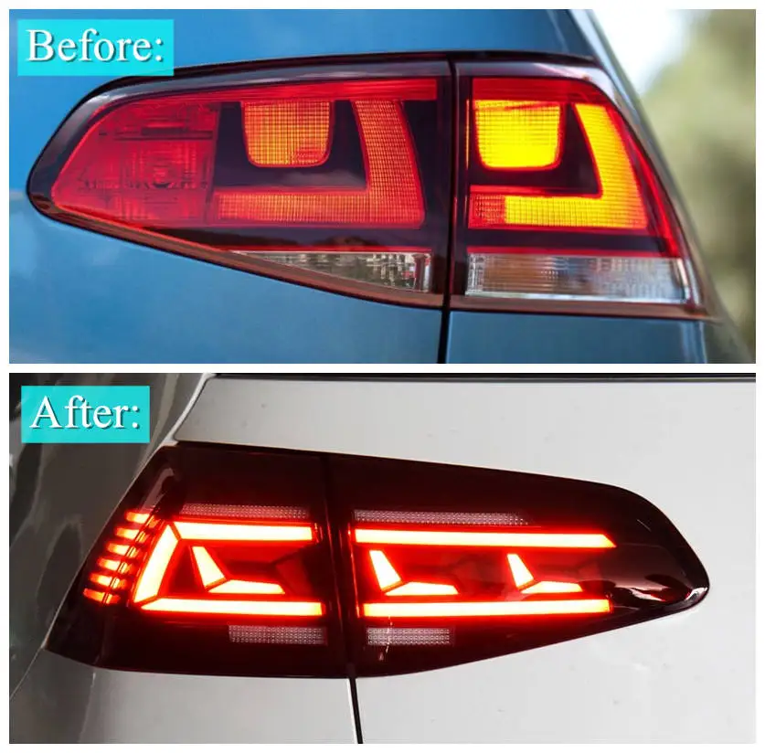 LED Tail Lights For VW Volkswagen VW Golf 7 Golf MK7 2013