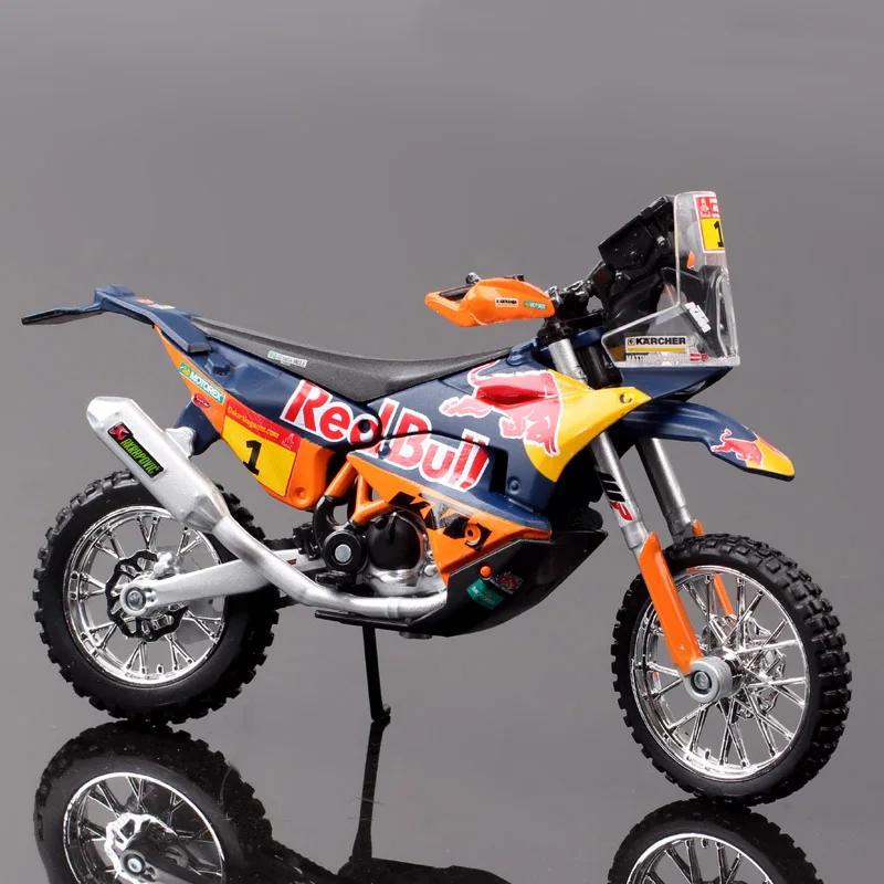 1/18 Scale Bburago 450 Rally 2019 2013 Rider #1 Macro Red Bull Racing Motocross Enduro Motorcycle Diecasts & Toy Vehicles Model bburago 1 18 scale small suzuki rm z450 motocross model diecast dirt bike toy vehicles motorcycle enduro replicas hobby gift kid