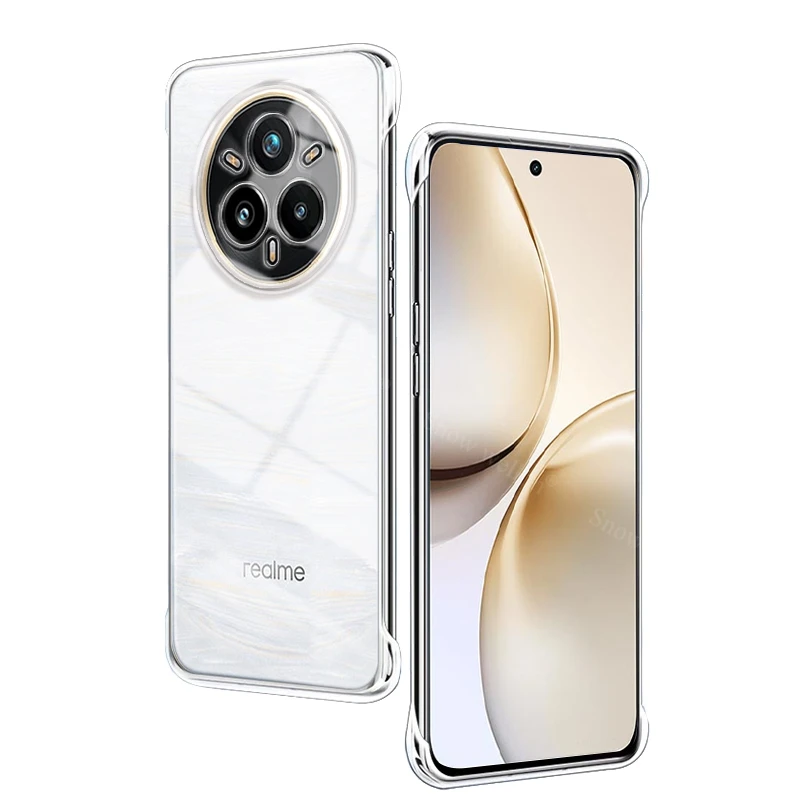 Frameless Slim Clear Transparent Plastic Hard Phone Case Cover