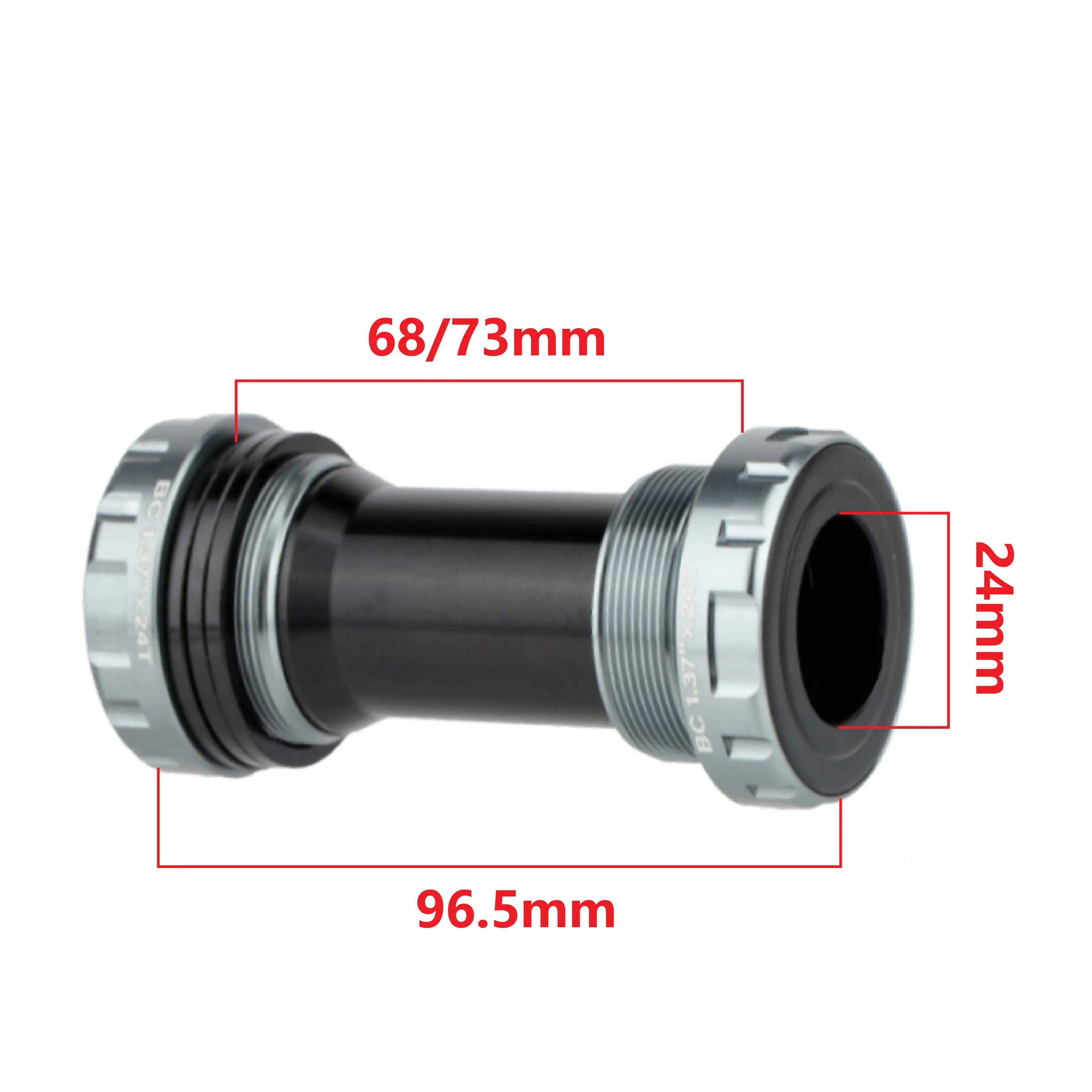 HASSNS Bicycle Bottom Bracket BB52 Hollowtech Bsa 24 BB51 for Mountain Bike Crankset Shaft