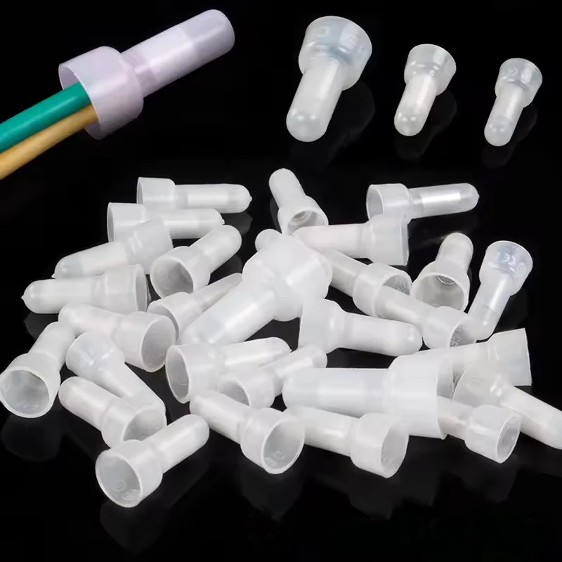 Closed End Crimp Cap 22-16 16-14 12-10 AWG Gauge Wire Connector Terminal ZiiZ 100/120Pcs