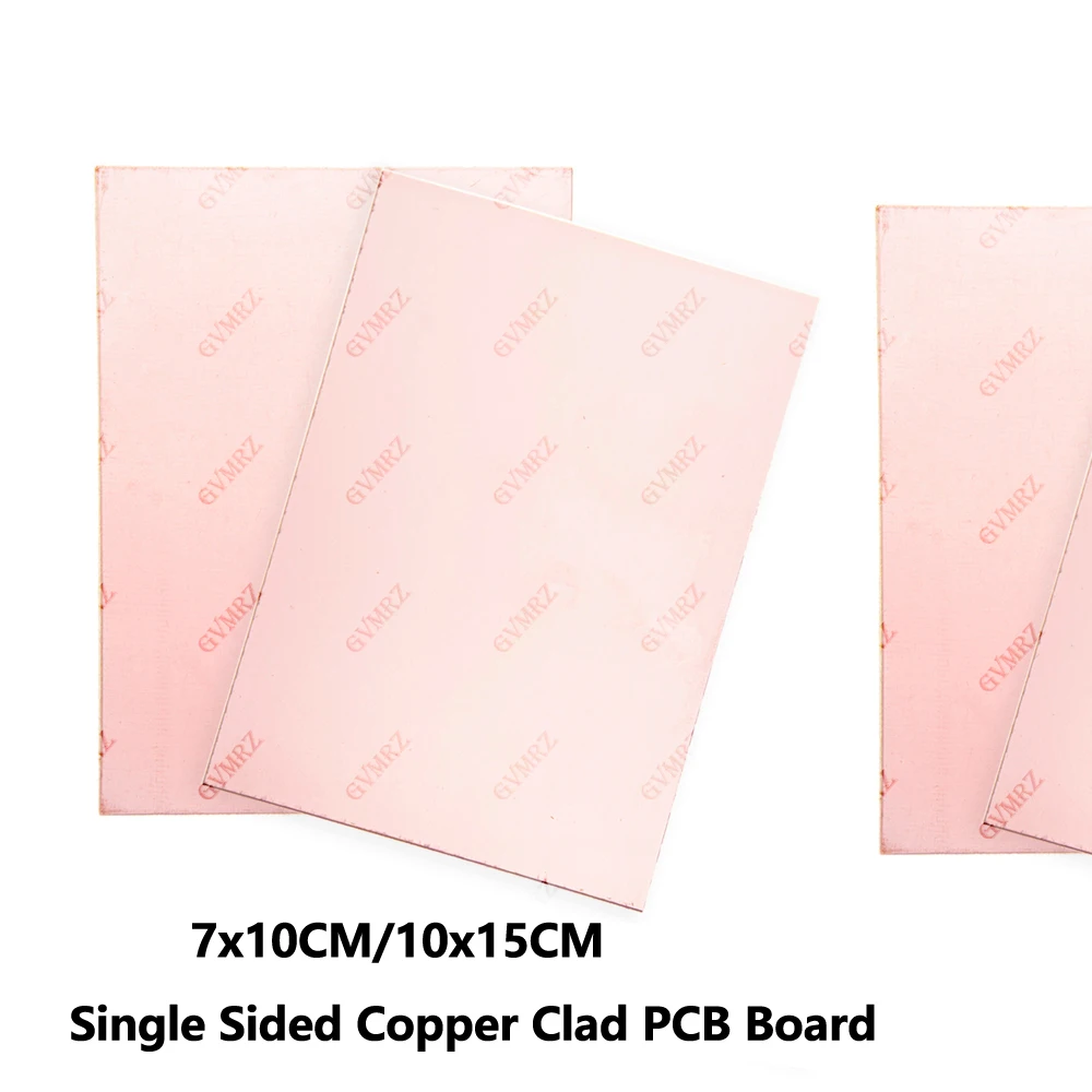 7x10CM/10x15CM  DIY 전자 프로젝트용 FR4 라미네이트 단면 구리 도금 PCB 보드 시트