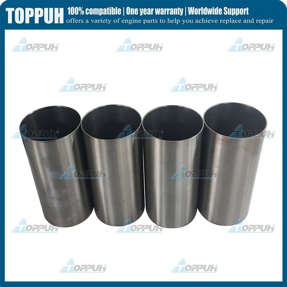 

4 шт., гильза цилиндра JCB444 для деталей двигателя экскаватора JCB