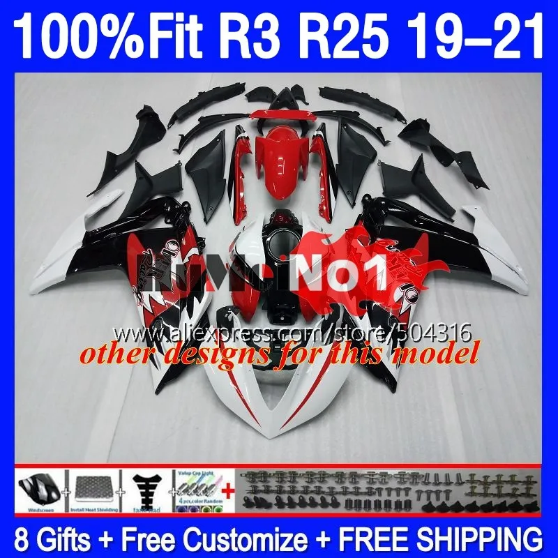 YAMAHA YZF-R3 YZFR25 YZF-R25 R 3 25 168MC.21 광택 블루 YZFR3 YZF R3 R25 19 20 21 22 2019 2020 2021 2022 페어링