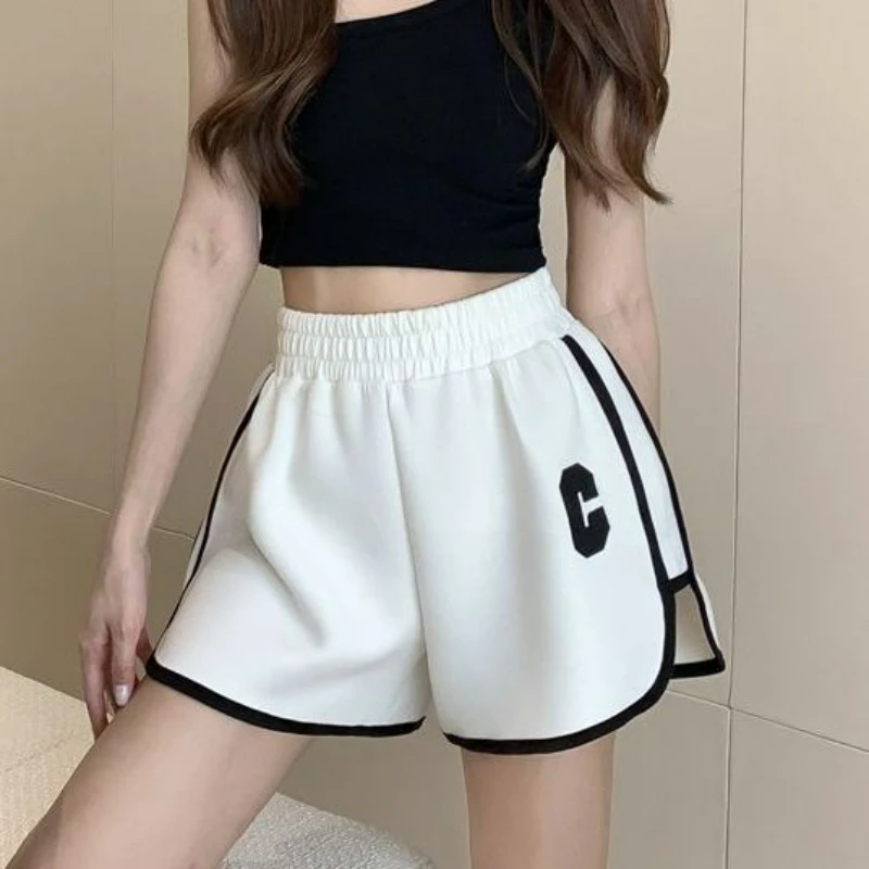 Wide Leg Pants for Women's Summer 2024 New Loose and Slimming High Waisted Casual Sports Pants in Large Size
