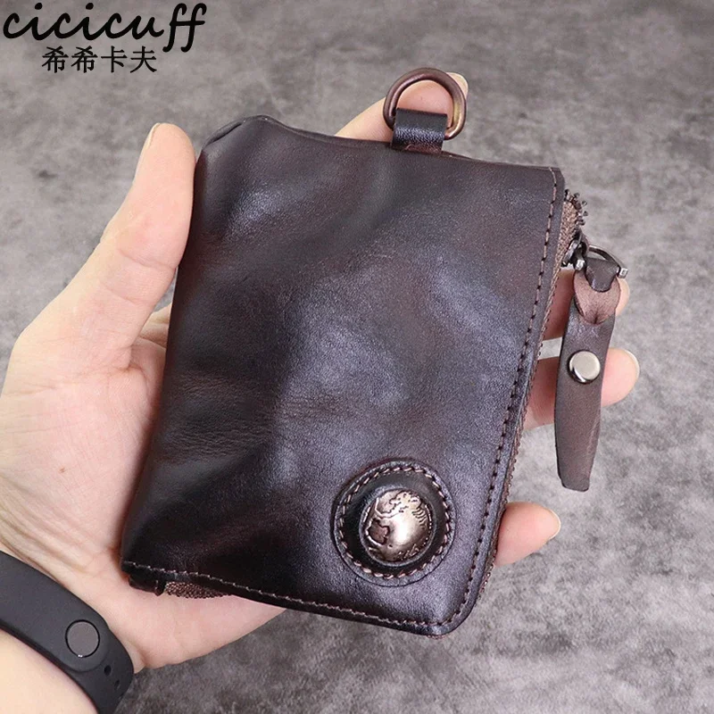 Coin Purse Men Mini Wallet Leather Change Pouch Keys Card Storage Bag Card Holder,coin purse,card wallet,coin wallet,change bag