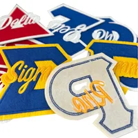 Classic Sorority Greek Alphabet Iron-On Patches | Delta Sigma Theta, SGRho Machine Embroidery Greek Letters for Clothing - Image 3