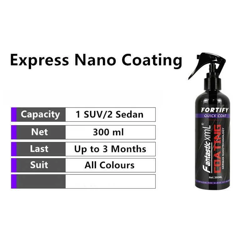 300ML Ceramic Car Coating Long-lasting Protection Waxes Sealants Quick Coat Hydrophobic Liquid Polymer Paint Care Spray