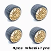 4Pcs/lot Building Blocks 37383 68577 23800 Wheel And 23799 Tire For Supercar Compatible DIY Bricks Parts High-Tech Kid Toys 6