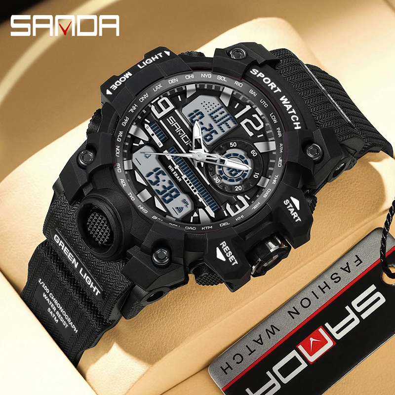 

SANDA G Style New Watches Waterproof Sports Military Quartz Watch Women Digital Chronograph Lady Wristwatch Clock Relojes señora