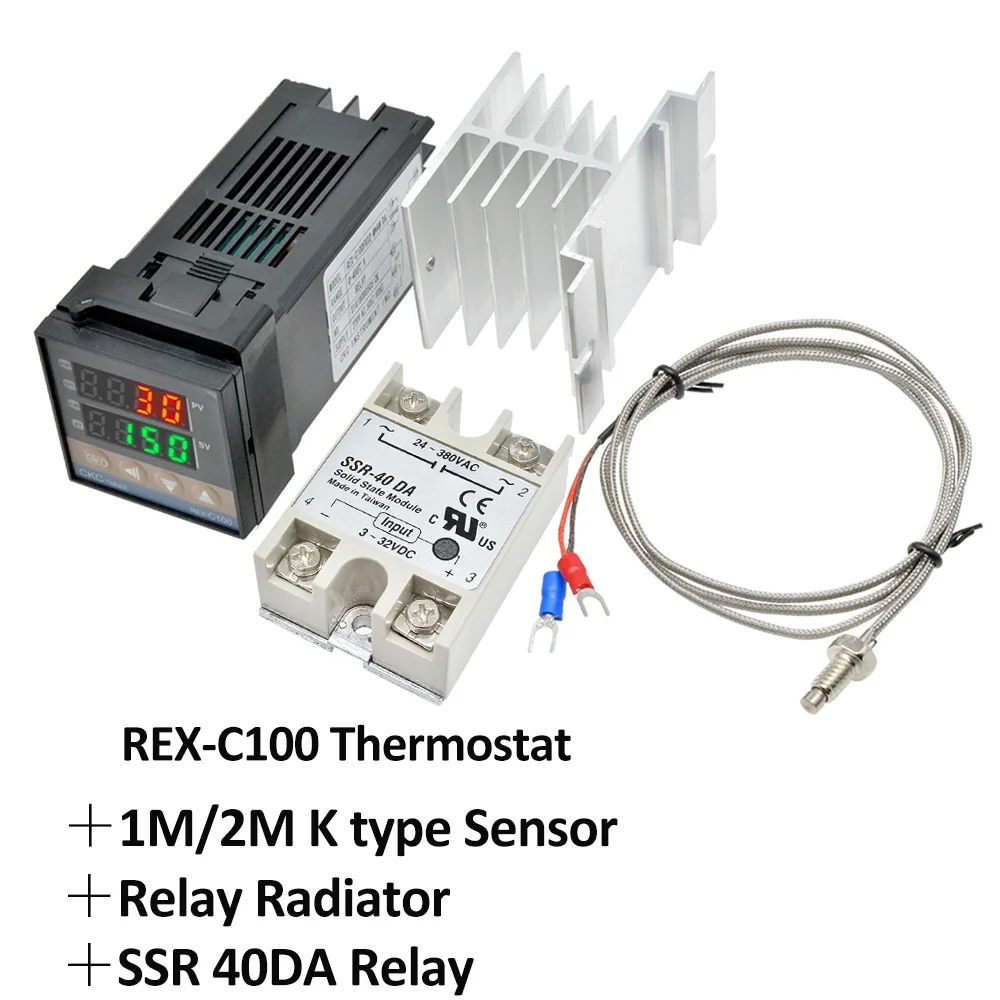 

REX-C100 Digital PID Temperature and Humidity Controller Digital Display Adjustable Intelligent Temperature Control Regulator