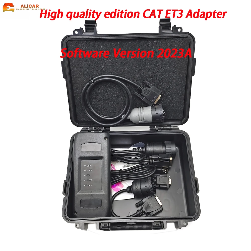 

High Quality Real Cat ET3 Adapter ET 3 Diagnostic Tools Software Version 2019C Kegen 2023A one pc Trucks Repair Tool Part