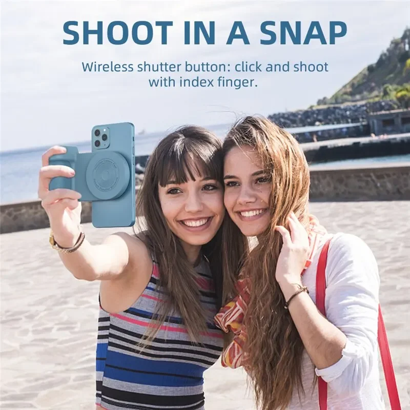 Handheld Magnetic Phone Selfie Stick with Wireless Charger Camera Design for Travel Photography For Smart phones Fast Charging