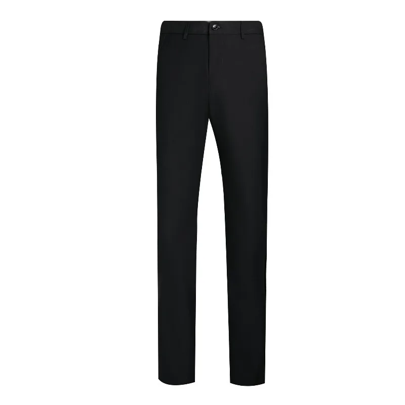 KIDWHXR Herren 2-teiliges Anzug-Set Stehkragen Einreihiger Blazer Gerade Hose Retro Einfarbiges Hochzeits-Bühnenoutfit – Detail 7