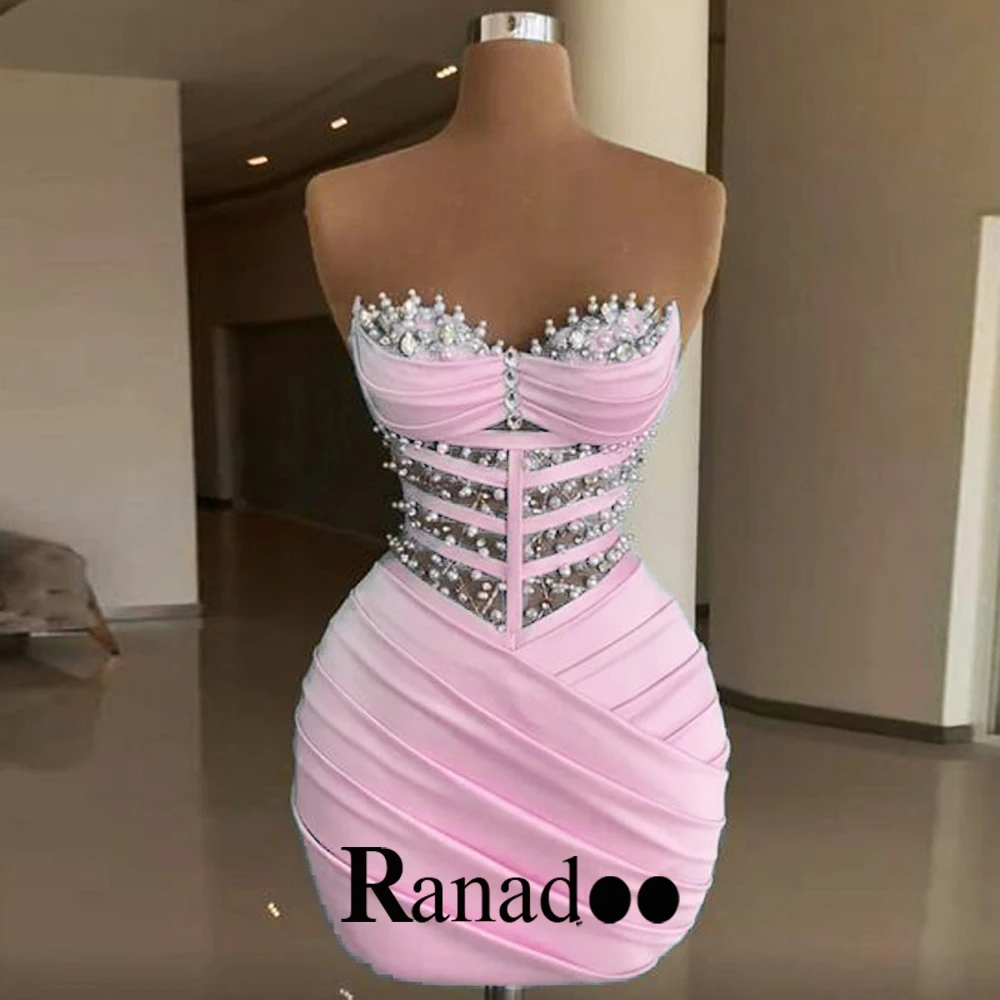 Ranadoo Fairytale Celebrity Dresses for Birthday Party with Sleeveless Criss Cross Sweetheart Vestidos De Noche Customized womens dress