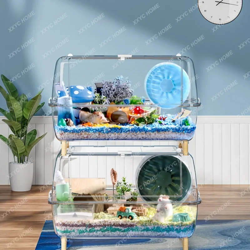 Starry Hamster Cage Acrylic Super Large Space Villa 60 Basic Cage Djungarian Hamster Special Supplies