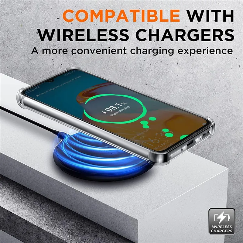Durable Shockproof Silicone Phone Case with Clear Soft Cover