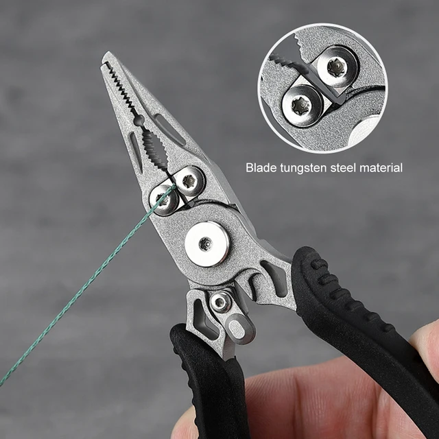 Mini Fishing Line Cutter Pliers Stainless Steel Portable Hooks