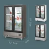 21PCS Kitchen Toy Double-Door Large Refrigerator Miniature Furniture Music Light Food Accessories Model For Girl Birthday Gift 5
