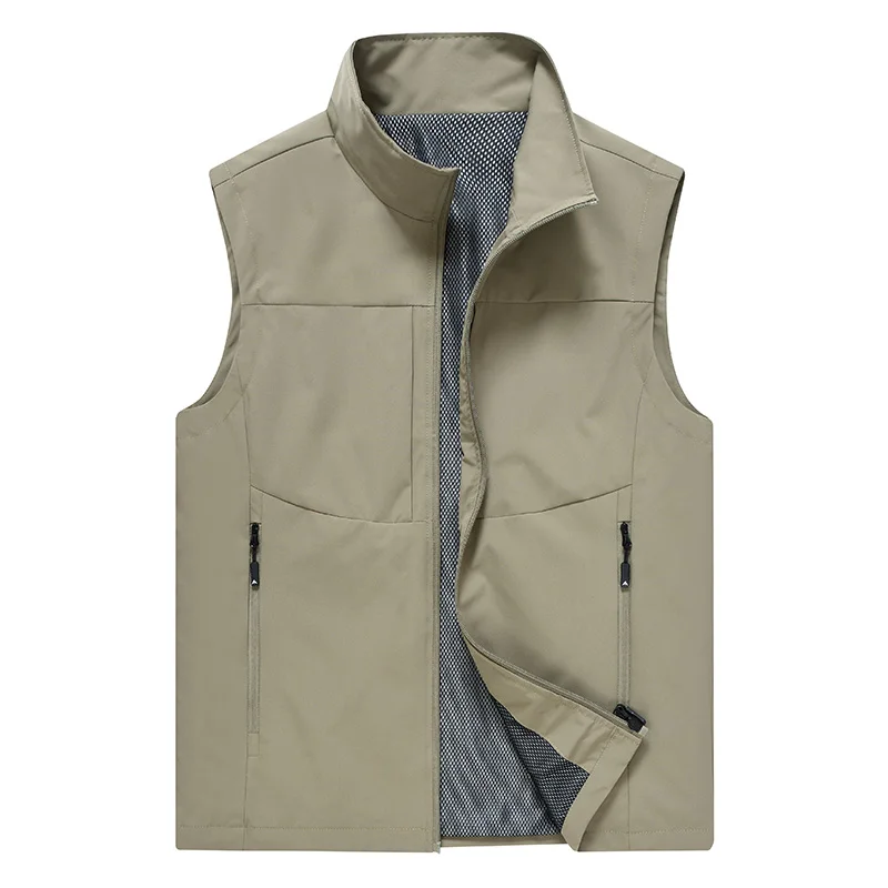 Plus Size Cashmere Men Sleeveless Vest Jackets Fashion Wool Male Cotton-Padded Coats Warm Waistcoats Clothing Winter Work Wear