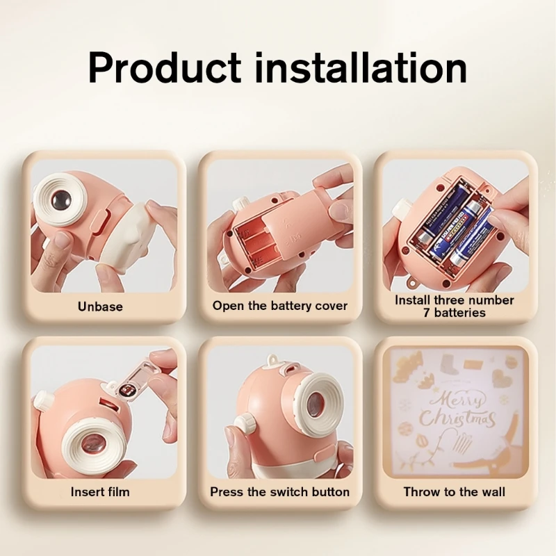 

Наслаждайтесь четким освещением, удобная лампа, проектор, мультяшная проекционная лампа, несколько тем, световой эффект, Прямая