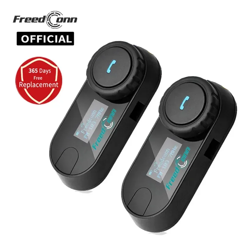 

Гарнитура для мотоциклетного шлема FreedConn, Беспроводная Bluetooth-гарнитура с ЖК-экраном, FM-радио