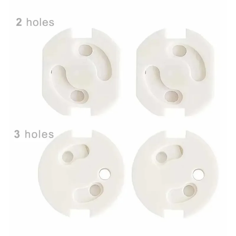 10pcs Baby Safety Child Electric Socket Outlet Plug Protection Security Two Phase Safe Lock Cover Kids Sockets Cover Plugs
