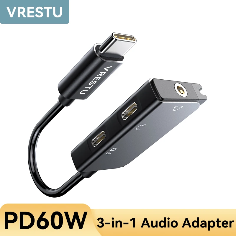 USB Type C to 3.5mm Type-C Charging Adapter USB C Jack Audio Cable Earphone Converter For Samsung iPad Pro Pixel 7 Xiaomi Huawei