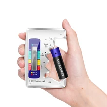 

Battery Capacity Tester LCD Display AA/AAA/9V/1.5V Button Cell Battery Capacity Tester Measure Battery Voltage Detection Tester
