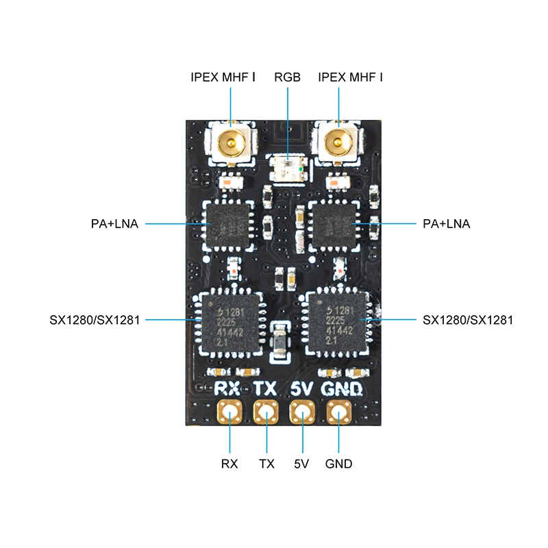 BETAFPV SuperD ELRS 2.4G ̹Ƽ ù ExprssLRS RX 2T ׳ TCXO IN, RC FPV Ÿ  Ÿ п, 1 , 2 , 3 , 5 