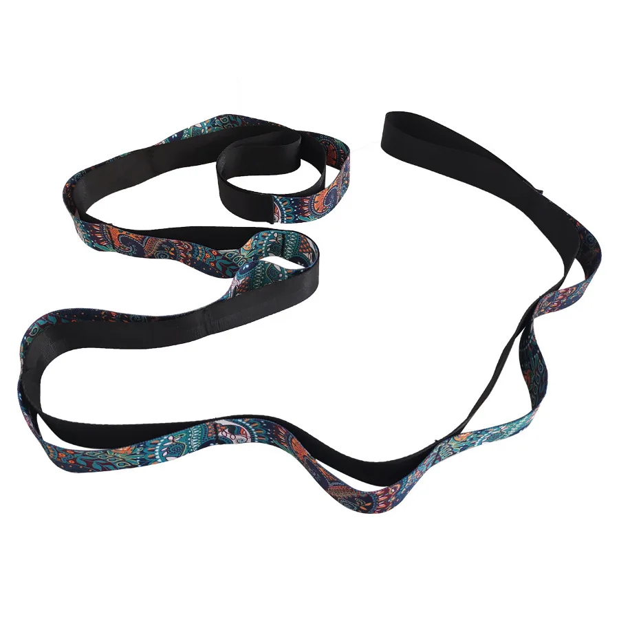 Enhanced Non-Elastic Stretch Strap for Yoga, Pilates, Dance, and Physical Therapy