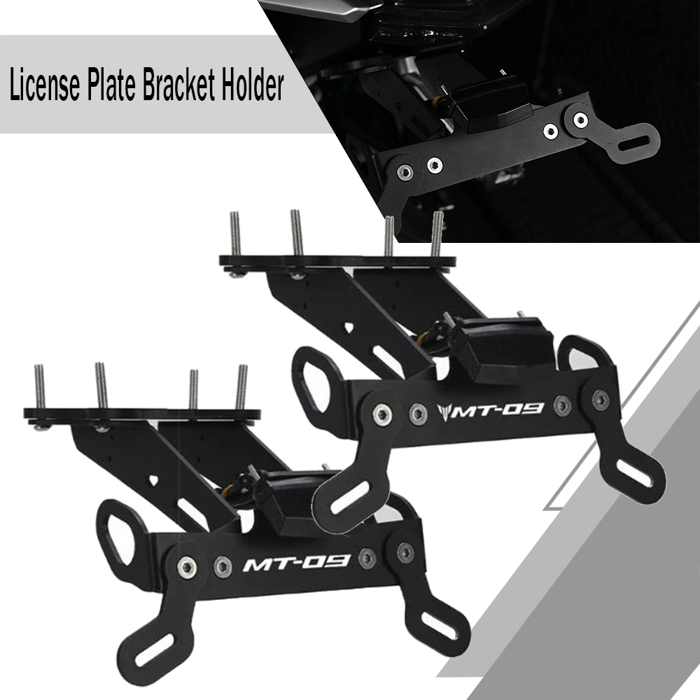 

2023 mt09 Rear Fender Registration Bracket License Plate Holder Frame Tail Tidy light FOR YAMAHA MT09 MT 09 MT-09 SP 2021 2022