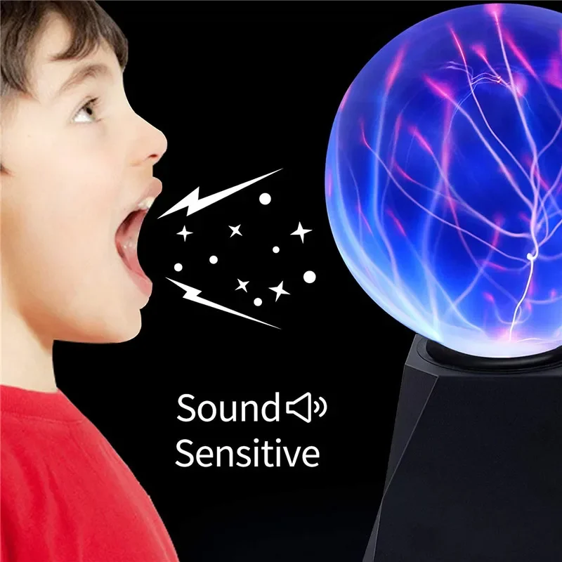 Novelty Magic Plasma Ball Light Electric Lamp 220V 3 4 5 6 8 Inch Night Light Kids Gift Birthday Christmas Decor Plasma Lamp 6