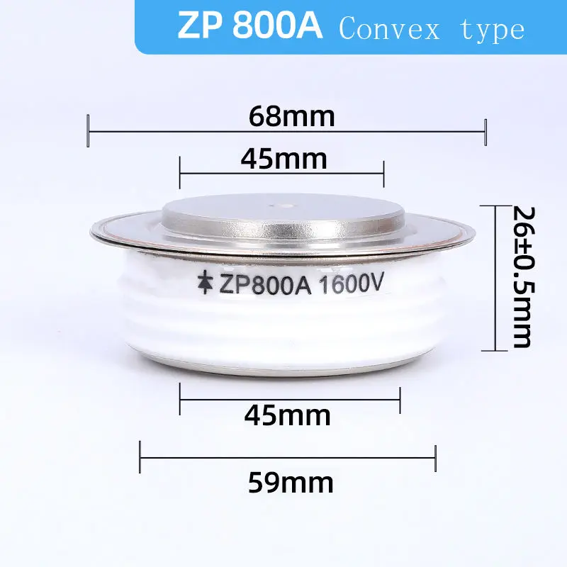 ZP800A 1600V Diode Convex Flat Thyristor