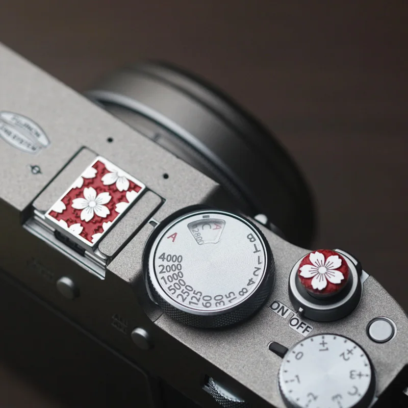 Sakura Camera Hot Shoe Cover Fujifilm X100Vi X100V Sony A7M3 A7R5 A6700 A6300 6400 Per Nikon Canon Rp R6 Pulsante Dell'Otturatore Della Fotocamera
