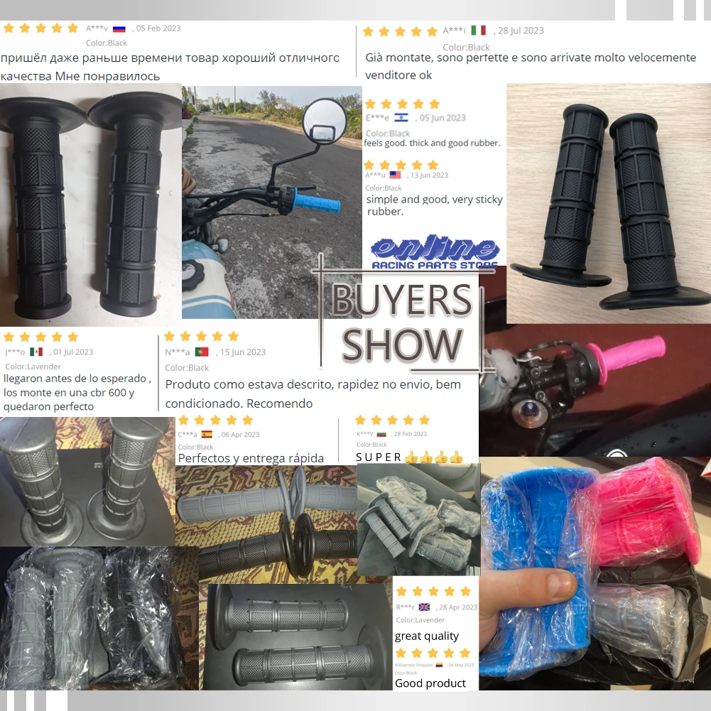 Enhanced Black MX Gel Rubber Handlebar Grip