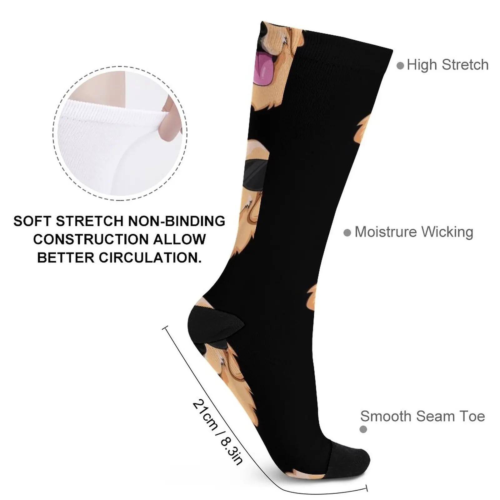 Cool Golden Retriever Socks Socks female mens tennis heated socks