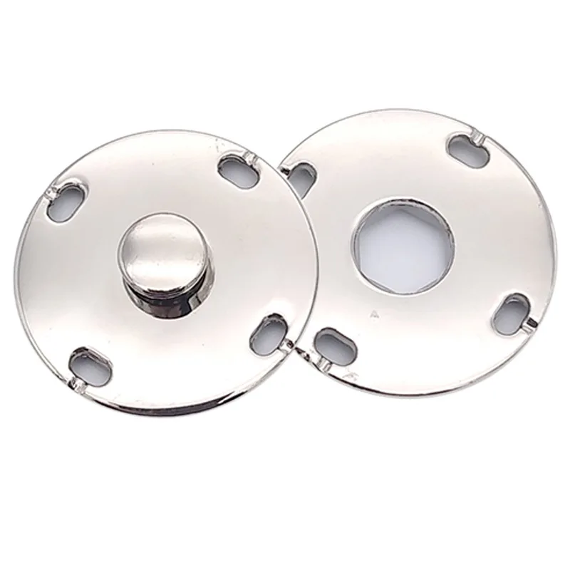 10 Pezzi Bottoni A Pressione Invisibili Grandi 18mm Per Giacche E Cappotti - Accessori Cucito Fai Da Te, Metallo