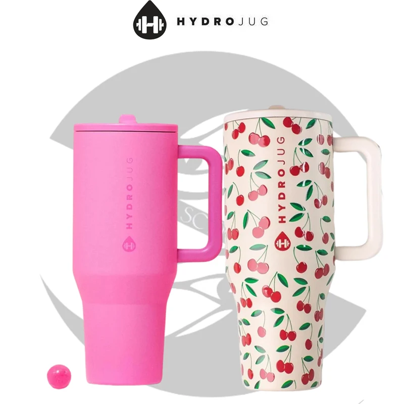 HydroJug Traveler Cup Stainless Steel Coffee Mug Insulated Thermos Portable Vacuum Travel Tumbler Handle Lid Straw coffee cup tumbler cup beer stainless steel cup