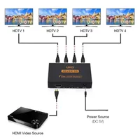 HDMI-compatible Splitter 1x4 Full HD 4K Audio Video Splitter 1 in 4 out HDMI Splitter Amplifier Adapter For HDTV DVD PS3 Xbox - Image 3