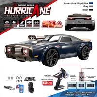 16303 1:16 50KM/H RC Car 4WD With LED Remote Control Muscle Cars High Speed Drift Racing Vehicle for Kids vs Wltoys 144001 Toys 1