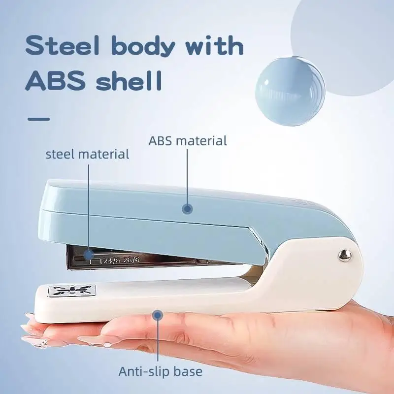 1개입 360도 회전 스테이플러, 학생용, 가정용, 사무실용, 척추 스테이플링에 적합한 대형 헤비듀티 스테이플러