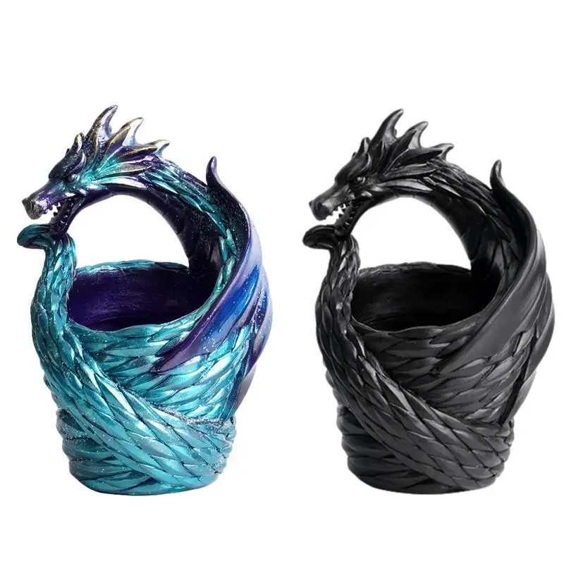 

Creative Resin Mini Flowerpot retro Dragon Shaped Succulent Planter Cute Green Plants Planter Flower Pot Home Garden Decoration